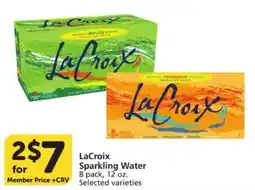 Vons LaCroix Sparkling Water offer