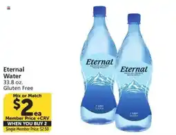 Vons Eternal Water offer
