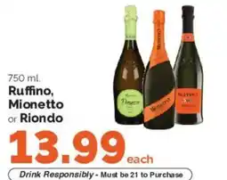 Harris Teeter Ruffino, Mionetto or Riondo offer