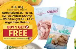 Harris Teeter Farm Raised, EZ Peel White Shrimp or Wild Caught ,Argentine Shrimp offer