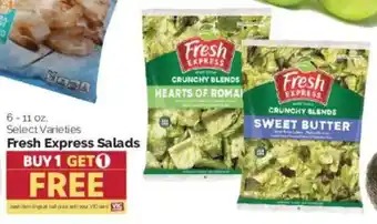 Harris Teeter Fresh Express Salads offer