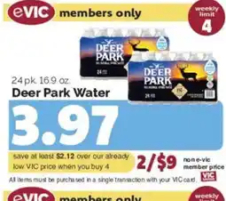 Harris Teeter Deer Park Water offer