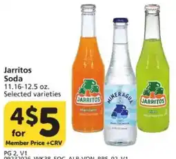 Vons Jarritos Soda offer