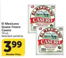 Vons El Mexicanos Queso Fresco Casero offer