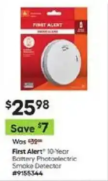 Lowe's First Alert offer