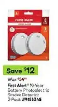 Lowe's First Alert offer