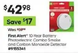 Lowe's First Alert offer