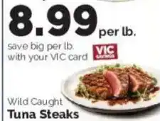 Harris Teeter Wild Caught Tuna Steaks offer