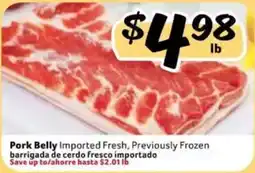 Fresco y Más Pork Belly offer