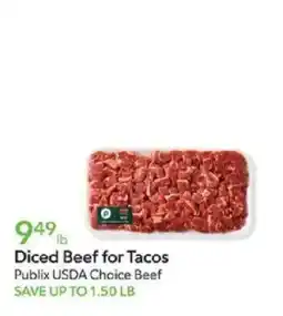 Publix Publix Diced Beef for Tacos offer