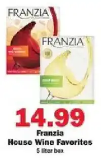 Schnucks Franzia House Wine Favorites offer