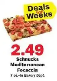 Schnucks Schnucks mediterranean focaccia offer