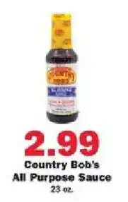 Schnucks Country Bob's All Purpose Sauce offer