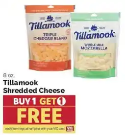 Harris Teeter Tillamook shredded cheese offer