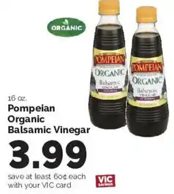 Harris Teeter Pompeian Organic Balsamic Vinegar offer