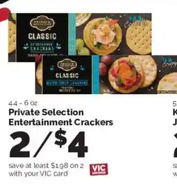 Harris Teeter Private Selection Entertainment Crackers offer