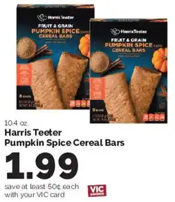 Harris Teeter Harris Teeter pumpkin spice cereal bars offer