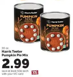 Harris Teeter Harris Teeter pumpkin pie mix offer