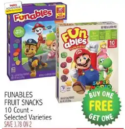 Ingles Markets Funables fruit snacks offer