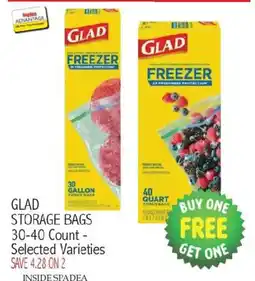 Ingles Markets Glad storage bags offer