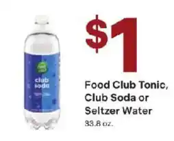 Coborn's Food Club Tonic, Club Soda or Seltzer Water offer
