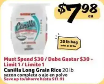 Fresco y Más Canilla Long Grain Rice offer