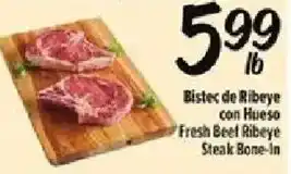Fiesta Mart Fresh Beef Ribeye Steak Bone-In offer