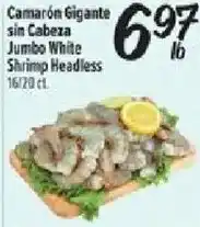 Fiesta Mart Jumbo White Shrimp Headless offer