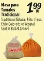 Fiesta Mart Traditional Salada, Piña, Fresca, Chile Colorado or Vegetal offer