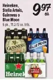 Fiesta Mart Heineken, Stella Artois, Guinness or Blue Moon offer