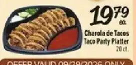 Fiesta Mart Charola de Tacos Taco Party Platter offer