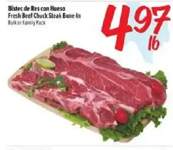 Fiesta Mart Fresh Beef Chuck Steak Bone-In offer