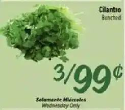 Fiesta Mart Cilantro Bunched offer