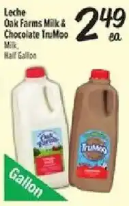 Fiesta Mart Leche Oak Farms Milk & Chocolate TruMoo Milk offer