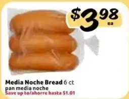 Fresco y Más Media Noche Bread offer