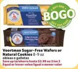Fresco y Más Voortman Sugar-Free Wafers or Natural Cookies offer
