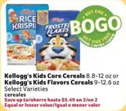 Fresco y Más Kellogg's Kids Core Cereals offer