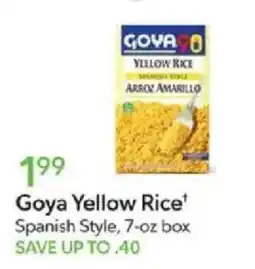 Publix Goya Yellow Rice offer