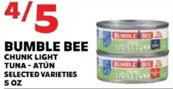 Sedano's Bumble Bee chunk light tuna offer