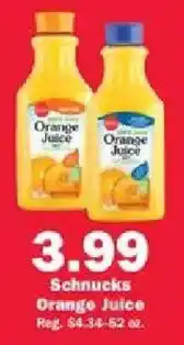 Schnucks Schnucks Orange Juice offer