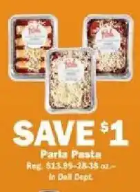 Schnucks Parla Pasta offer