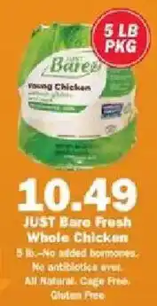 Schnucks Just Bare Fresh Whole Chicken offer