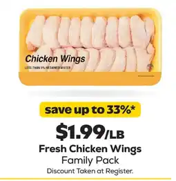 Grocery Outlet Fresh Chicken Wings Family Pack offer
