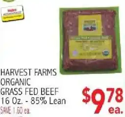 Ingles Markets Harvest Farms organic grass fed beef offer