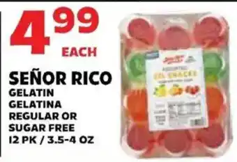 Sedano's Señor Rico gelatin offer