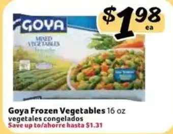 Fresco y Más Goya frozen vegetables offer
