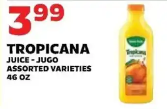 Sedano's Tropicana juice offer