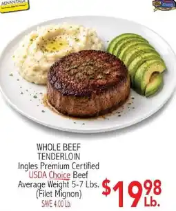 Ingles Markets Ingles Premium Certified USDA Choice Beef offer