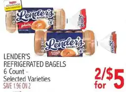 Ingles Markets Lender's refrigerated bagels offer