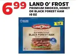 Sedano's Land O' Frost premium smoked, honey or black forest ham offer